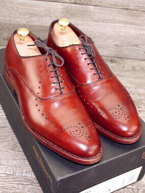 * NIB * $425 Allen Edmonds WEYBRIDGE Oxford 9 D Chili * add $15 new Trees